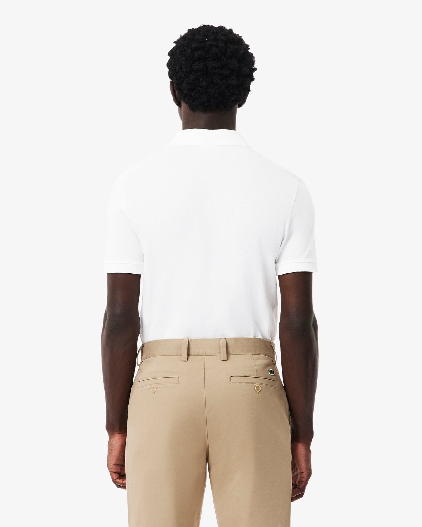 Lacoste Mens Original L.12.12 Slim Fit Petit Piqué Cotton Polo Shirt - White 001