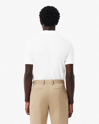 Lacoste Mens Original L.12.12 Slim Fit Petit Piqué Cotton Polo Shirt - White 001