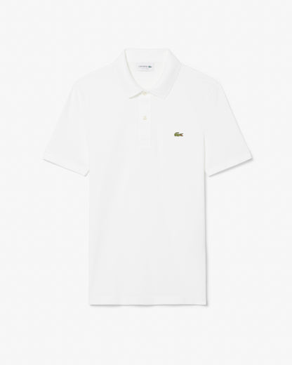Lacoste Mens Original L.12.12 Slim Fit Petit Piqué Cotton Polo Shirt - White 001