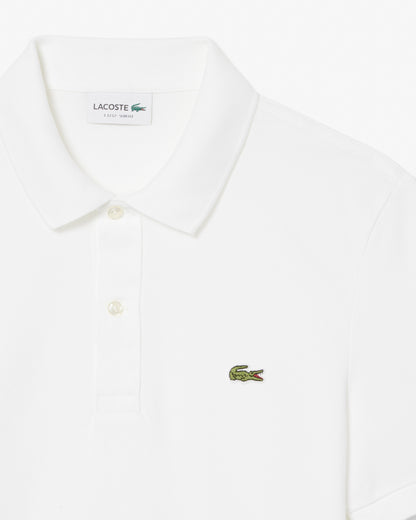 Lacoste Mens Original L.12.12 Slim Fit Petit Piqué Cotton Polo Shirt - White 001