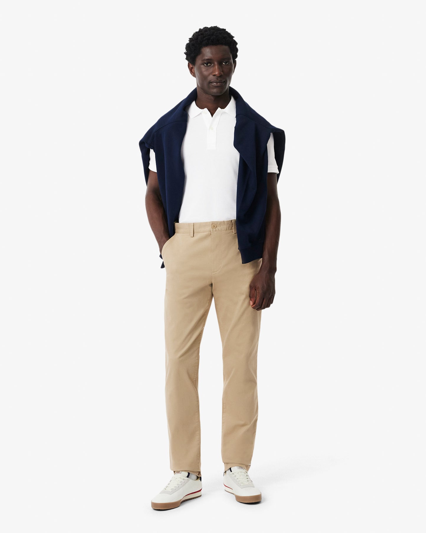 Lacoste Mens Original L.12.12 Slim Fit Petit Piqué Cotton Polo Shirt - White 001