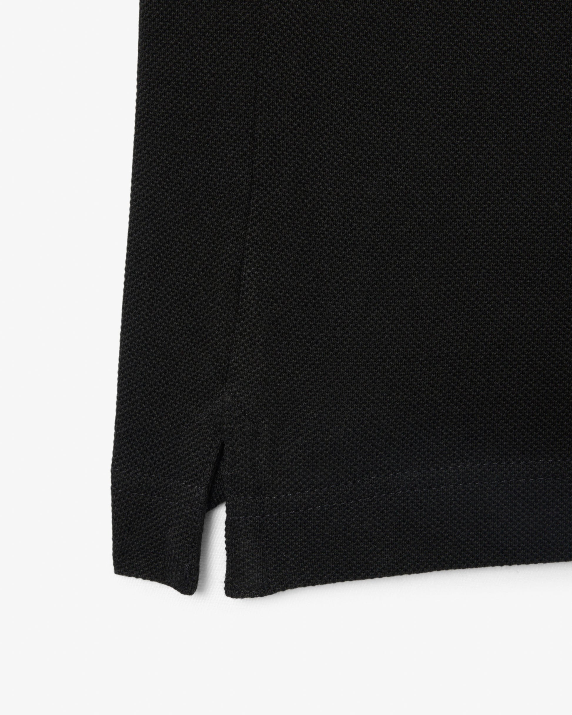Lacoste Mens Original L.12.12 Slim Fit Petit Piqué Cotton Polo Shirt - Black 031 | CHO | Designer Mens Short Sleeve Polo Shirts