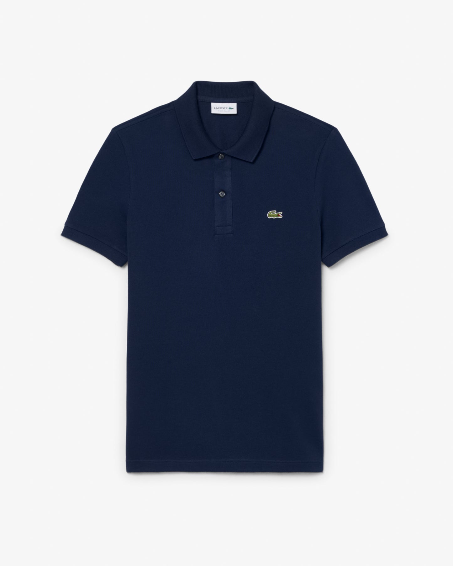 Lacoste Mens Original L.12.12 Slim Fit Petit Piqué Cotton Polo Shirt - Navy Blue 166