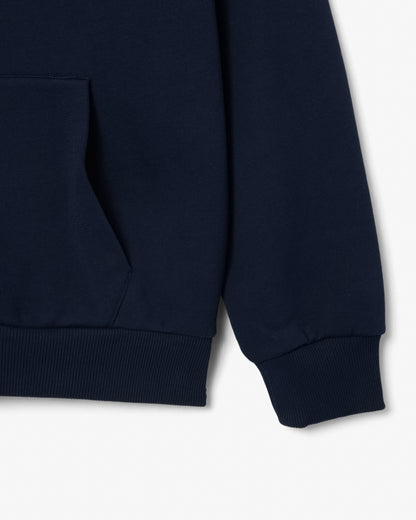 Lacoste Fleece Mens Classic Fit Hoodie - Navy 166