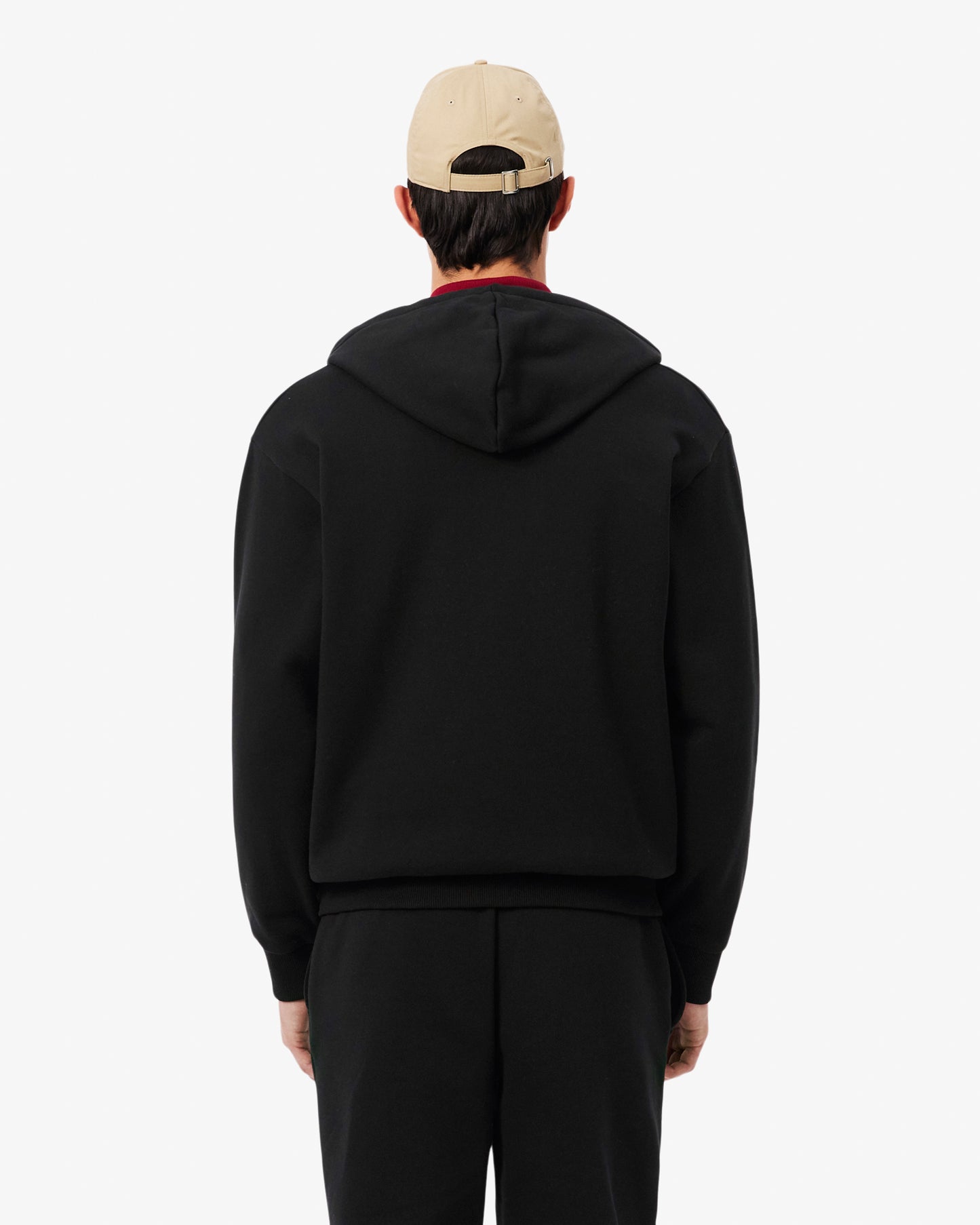 Lacoste Fleece Full-Zip Mens Classic Fit Hoodie - Black 031