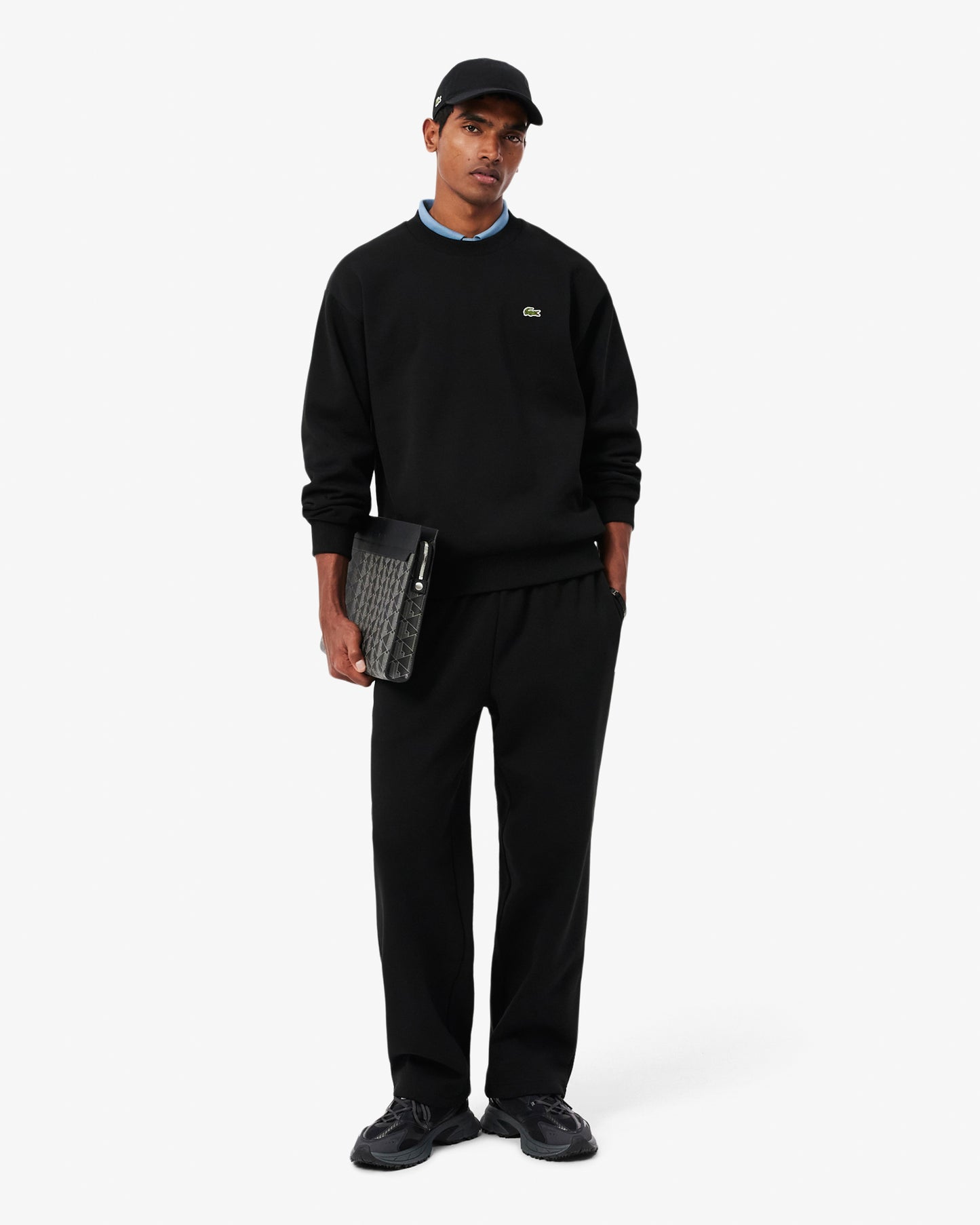 Lacoste Fleece Mens Classic Fit Sweater - Black 031