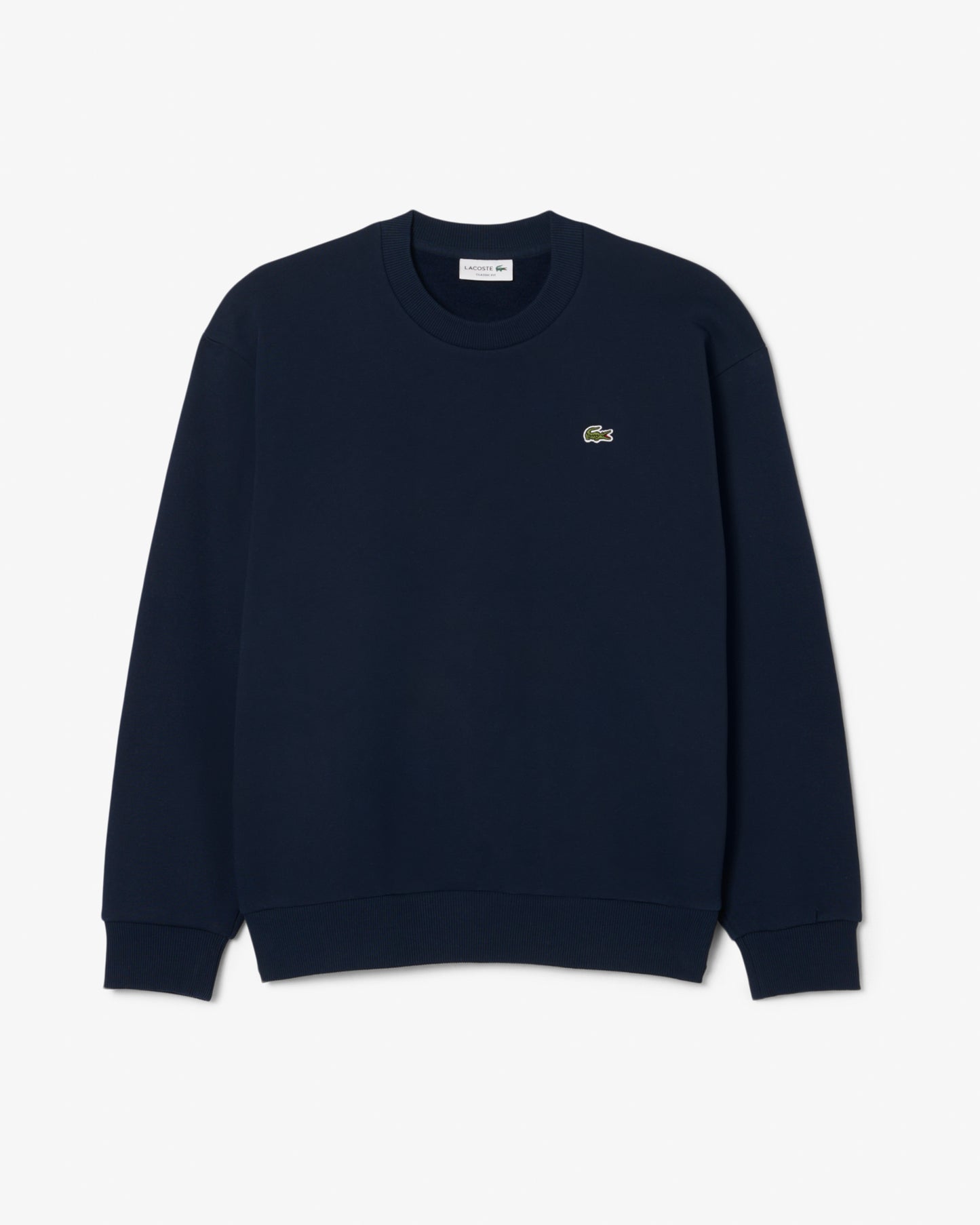 Lacoste Fleece Mens Classic Fit Sweater - Navy Blue 166