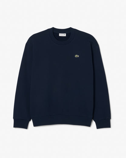 Lacoste Fleece Mens Classic Fit Sweater - Navy Blue 166