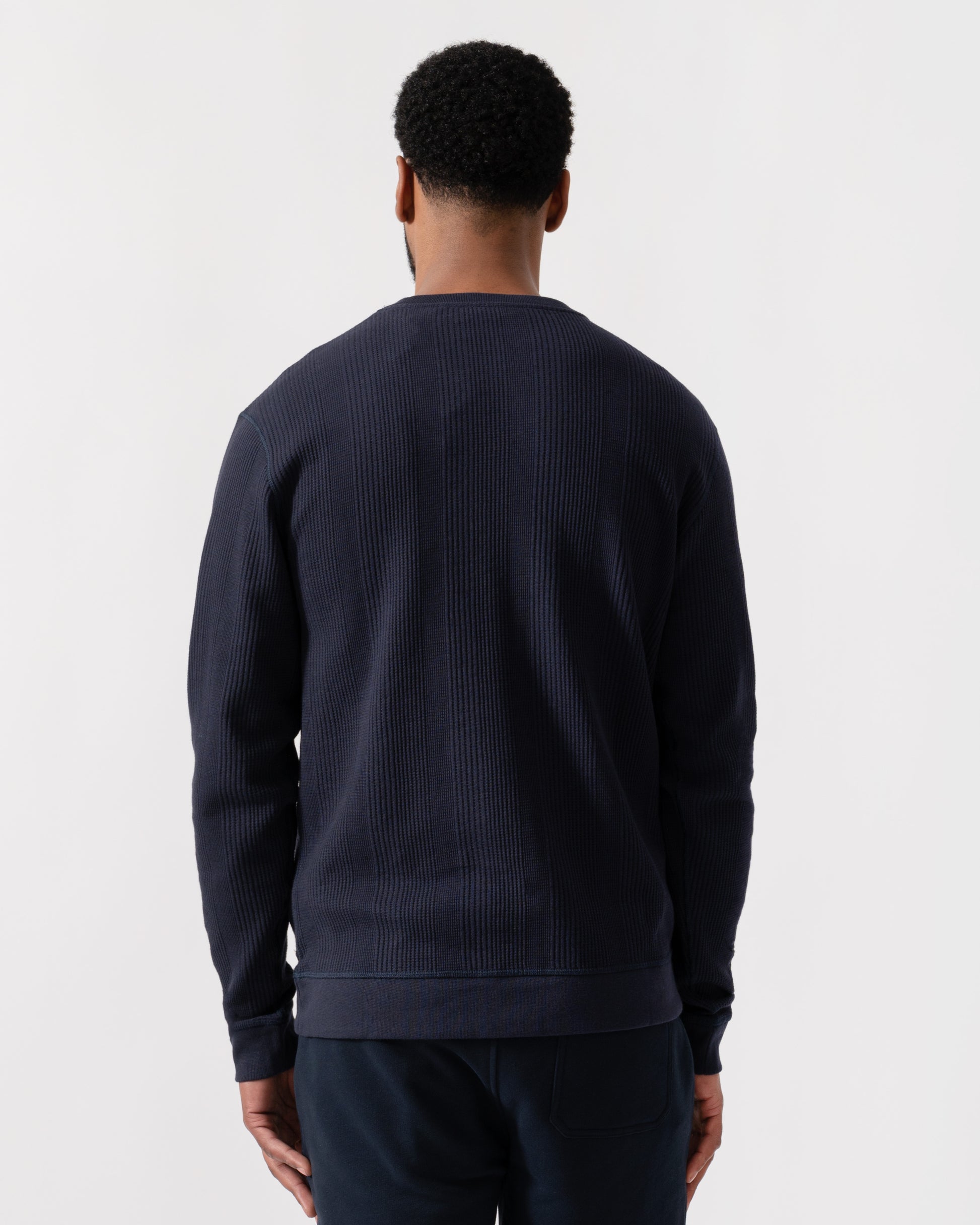 BOSS Orange Mens Structure Loungewear Sweatshirt - Dark Blue 403 - CHO - Designer Mens Loungewear
