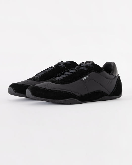 BOSS Orange Jaylen Lowp sdnylt Mens Trainers - Black 005 | CHO | Designer Mens Trainers