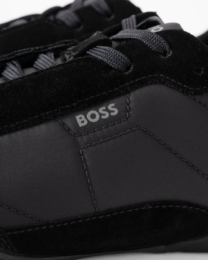 BOSS Orange Jaylen Lowp sdnylt Mens Trainers - Black 005 | CHO | Designer Mens Trainers