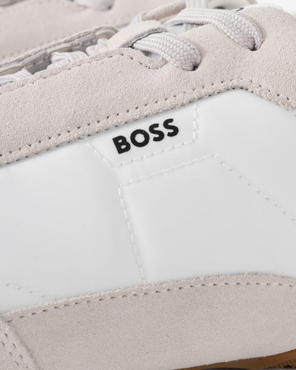 BOSS Orange Jaylen_Lowp_sdnylt Mens Trainers - Open White 120 | CHO | Designer Mens Trainers