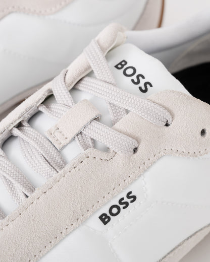 BOSS Orange Jaylen_Lowp_sdnylt Mens Trainers - Open White 120 | CHO | Designer Mens Trainers