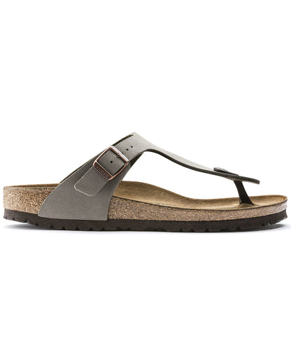 Birkenstock Gizeh Birko-Flor Birkibuc Womens Flip Flop - Stone