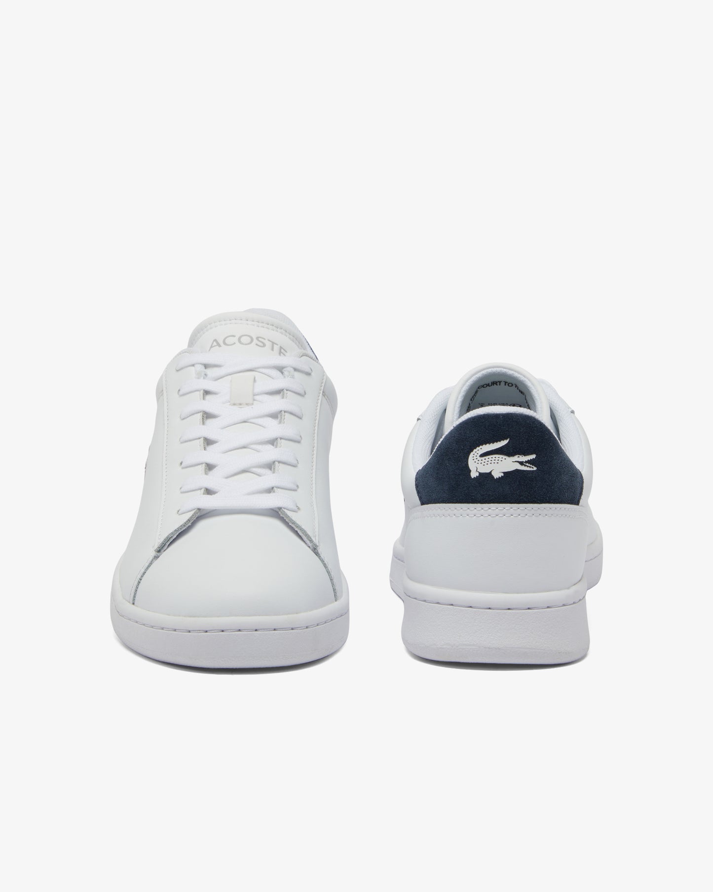 Lacoste Carnaby Leather Mens Trainers - White/Navy 042