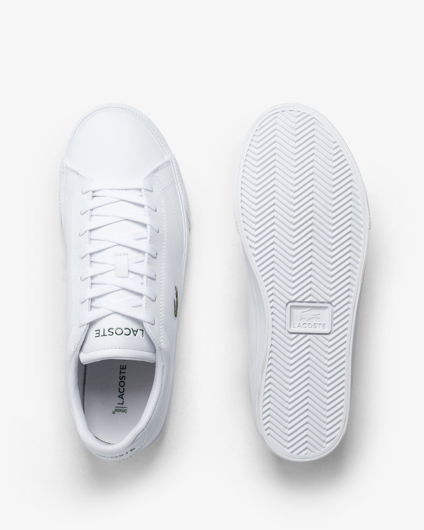 Lacoste Lerond Set Men Vulcanised Trainers - White/White 21G