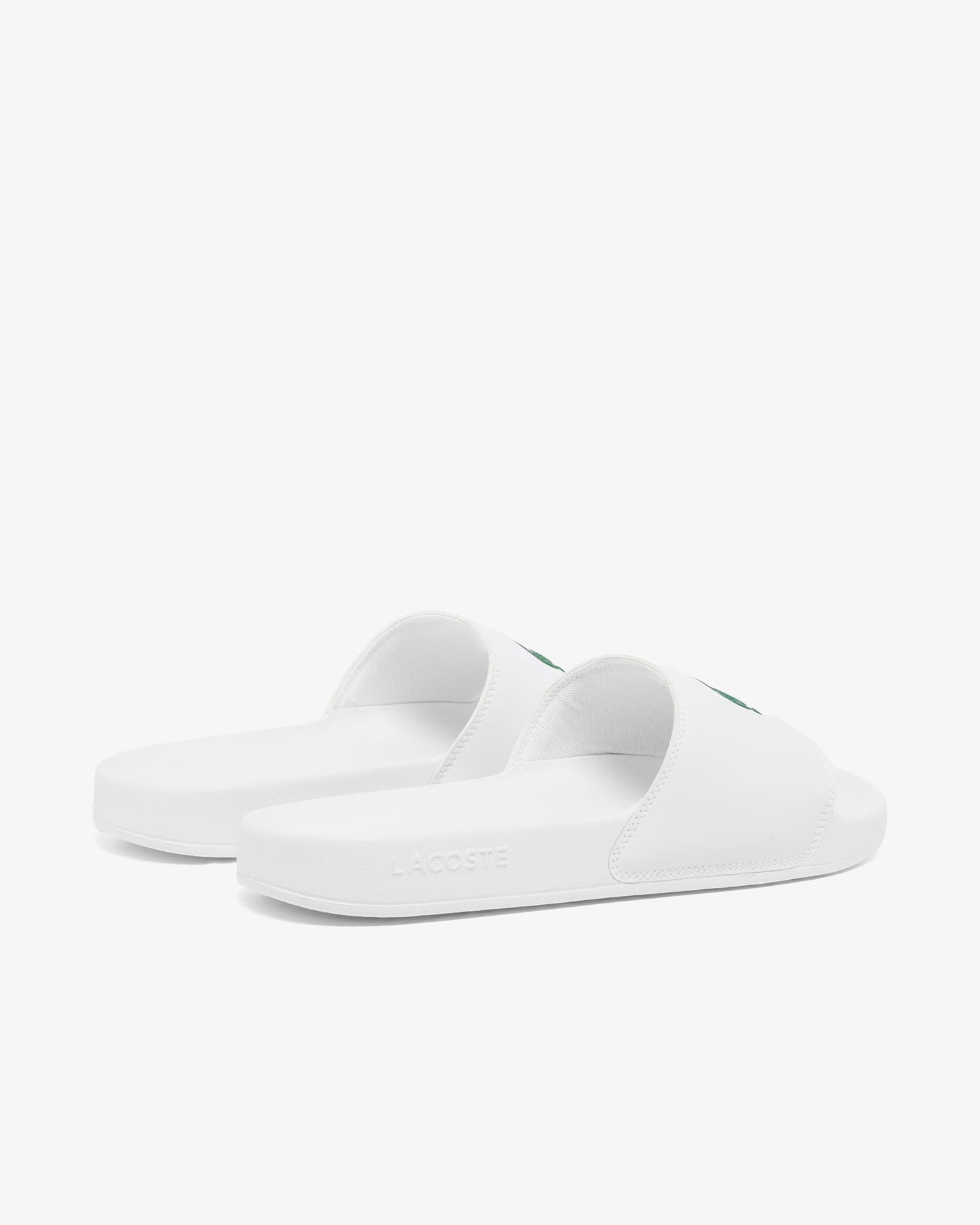 Lacoste Mens Serve Sliders - White/Green 082