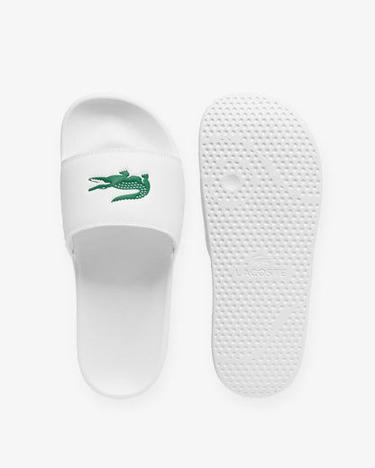 Lacoste Mens Serve Sliders - White/Green 082