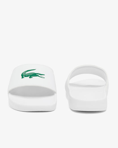 Lacoste Mens Serve Sliders - White/Green 082