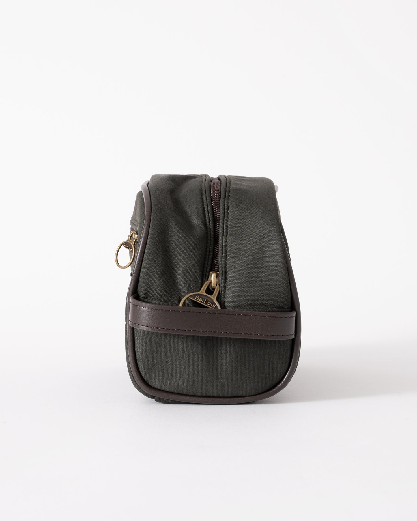 Barbour Wax Mens Washbag - Olive/Beacon