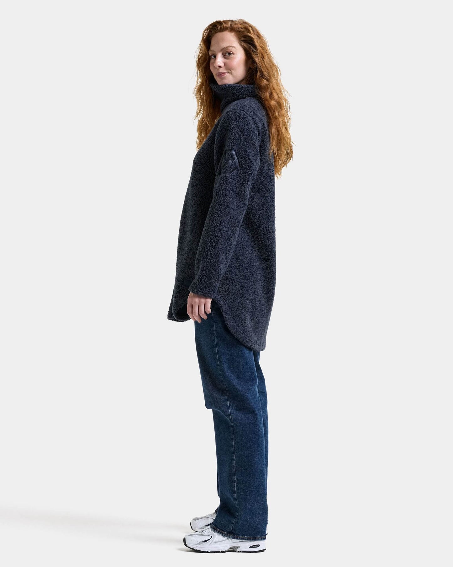 Didriksons Womens Umi Full Zip Fleece 4 - Sleepy Blue G11 left side