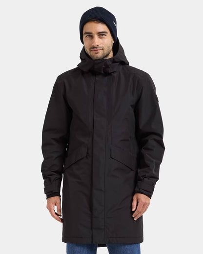 Didriksons Unisex Kenny Parka 9 - Black 060 front