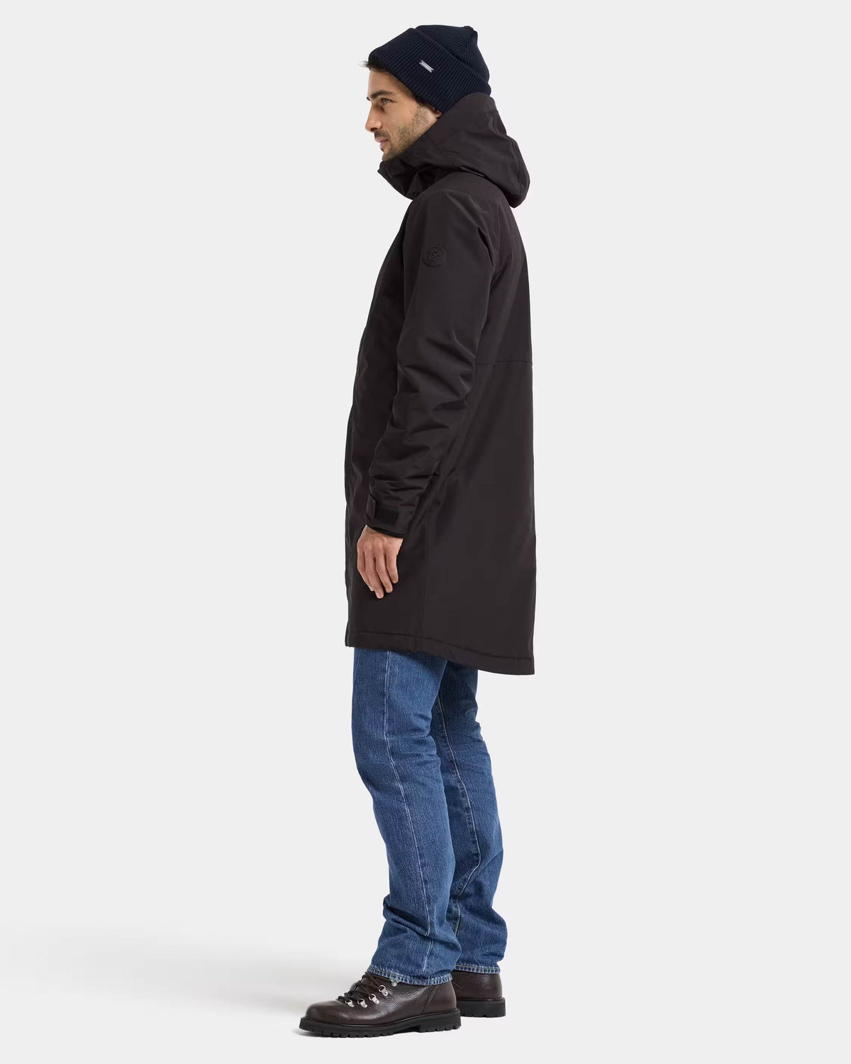 Didriksons Unisex Kenny Parka 9 - Black 060 full length side