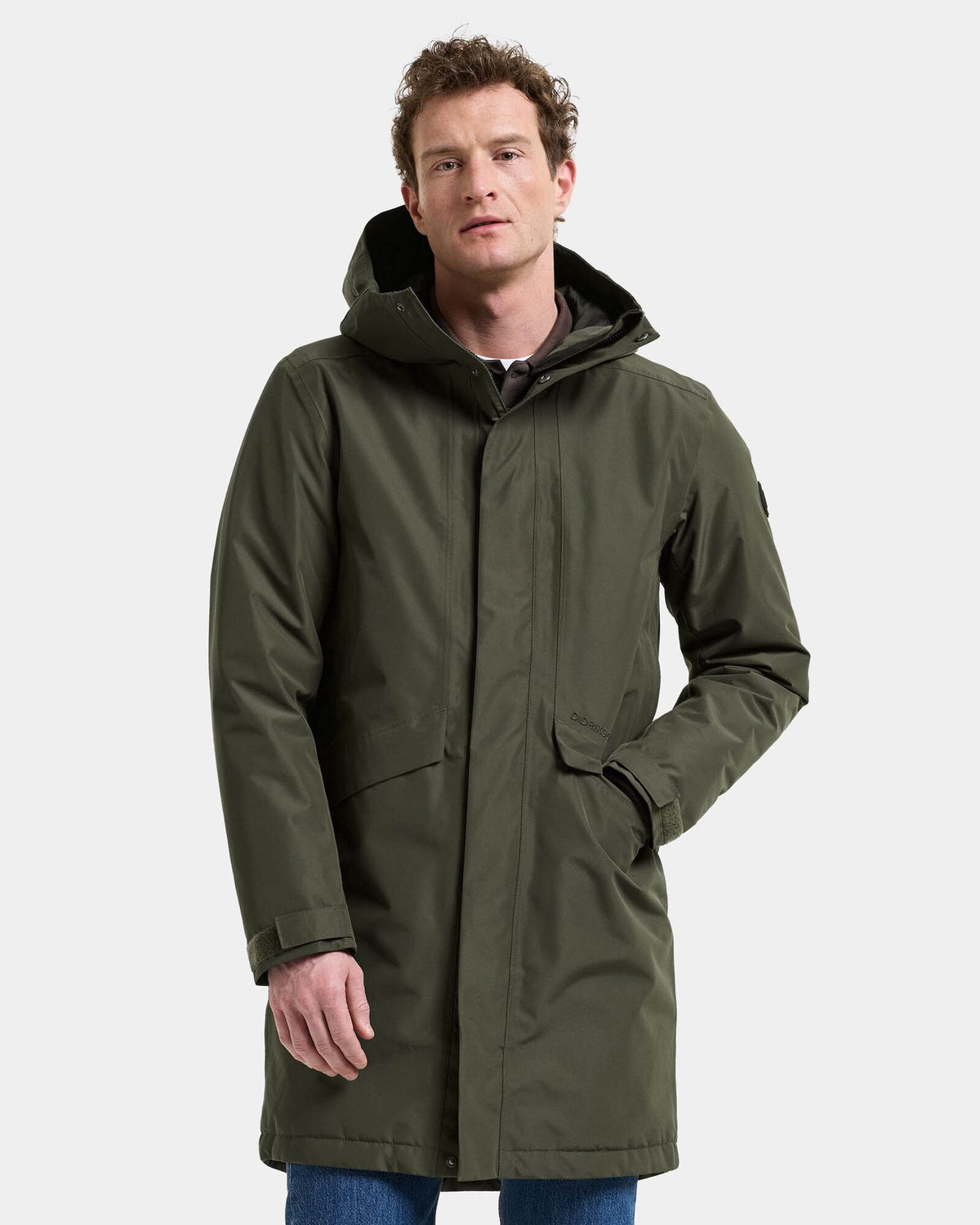 Didriksons Unisex Kenny Parka 9 - Deep Green 300 front