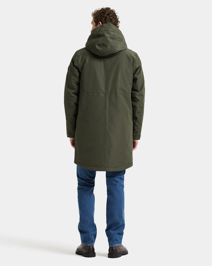 Didriksons Unisex Kenny Parka 9 - Deep Green 300 full length back