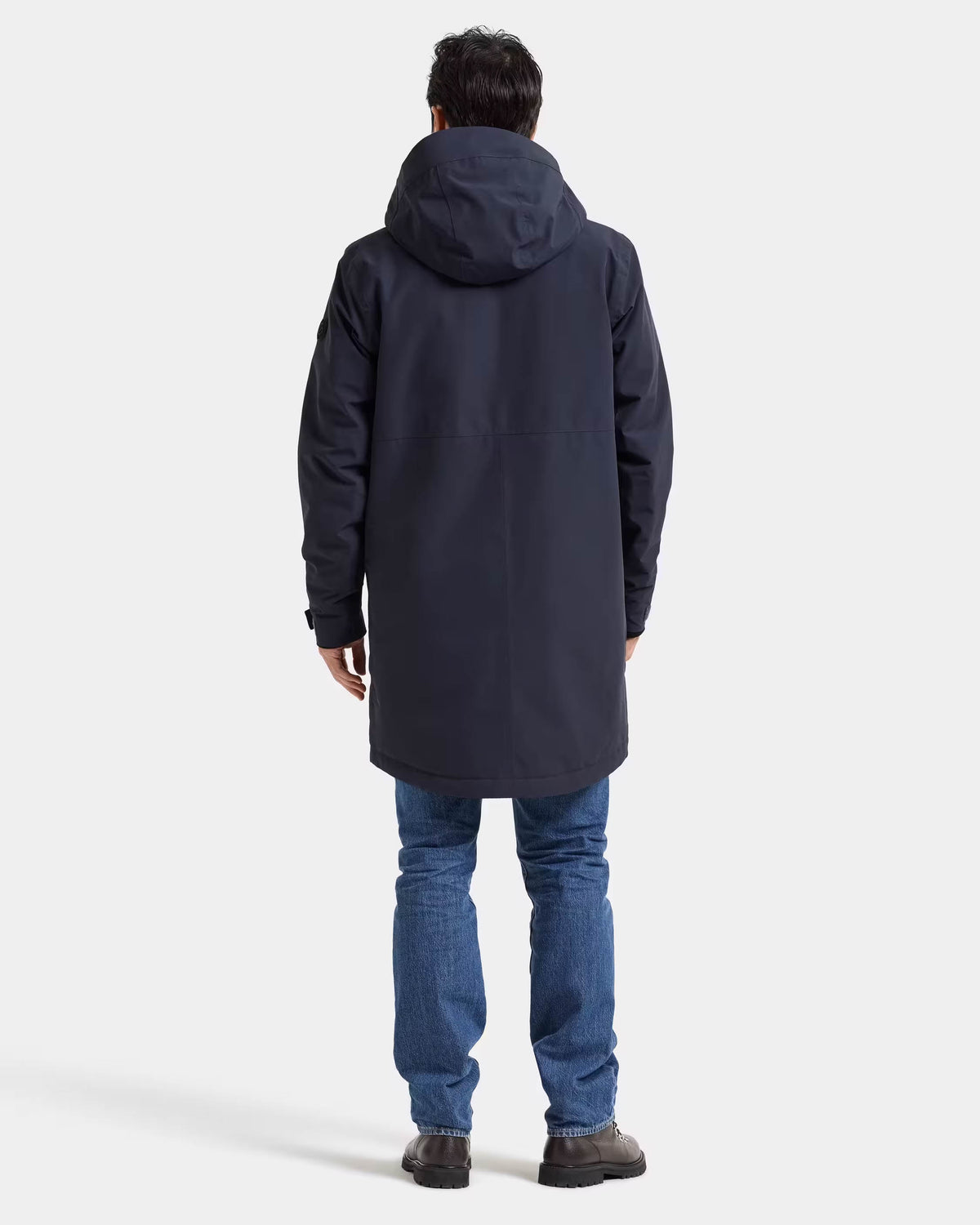 Didriksons Unisex Kenny Parka 9 - Dark Night Blue 999 full length back