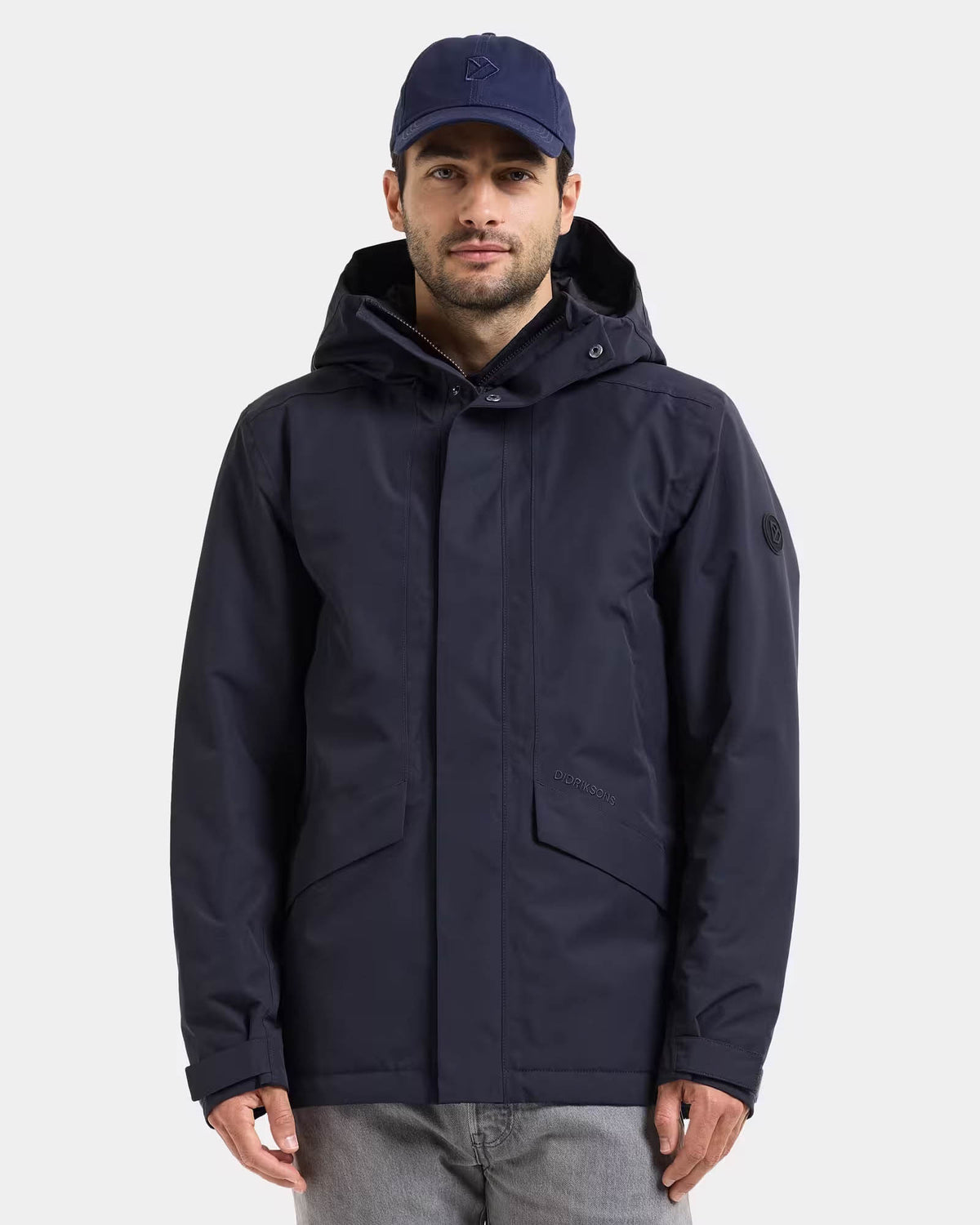Didriksons Unisex Adam Jacket 3 - Dark Night Blue 999 front