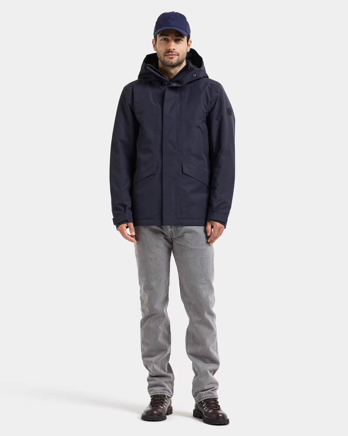 Didriksons Unisex Adam Jacket 3 - Dark Night Blue 999 full length front