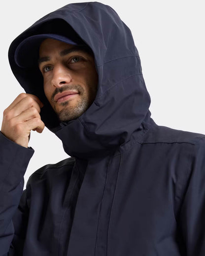 Didriksons Unisex Adam Jacket 3 - Dark Night Blue 999 hood detail