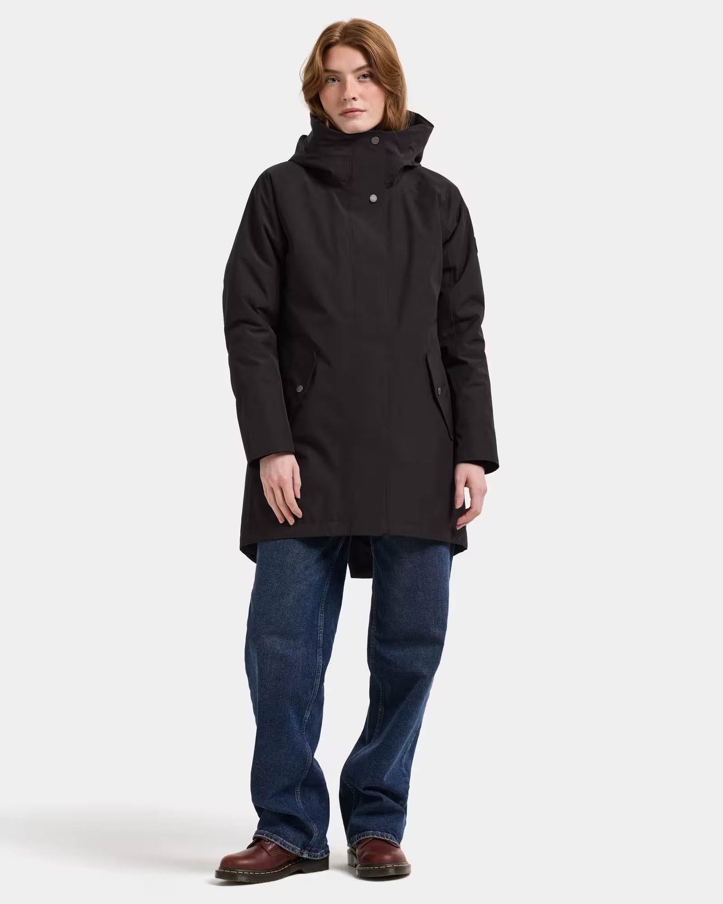 Didriksons Womens Alana Parka 2 - Black 060 | CHO | Designer Womens Parkas