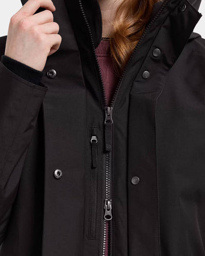 Didriksons Womens Alana Parka 2 - Black 060 | CHO | Designer Womens Parkas