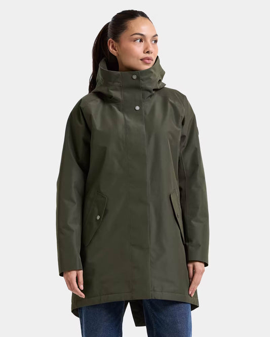 Didriksons Womens Alana Parka 2 - Deep Green 300 | CHO | Designer Womens Parkas