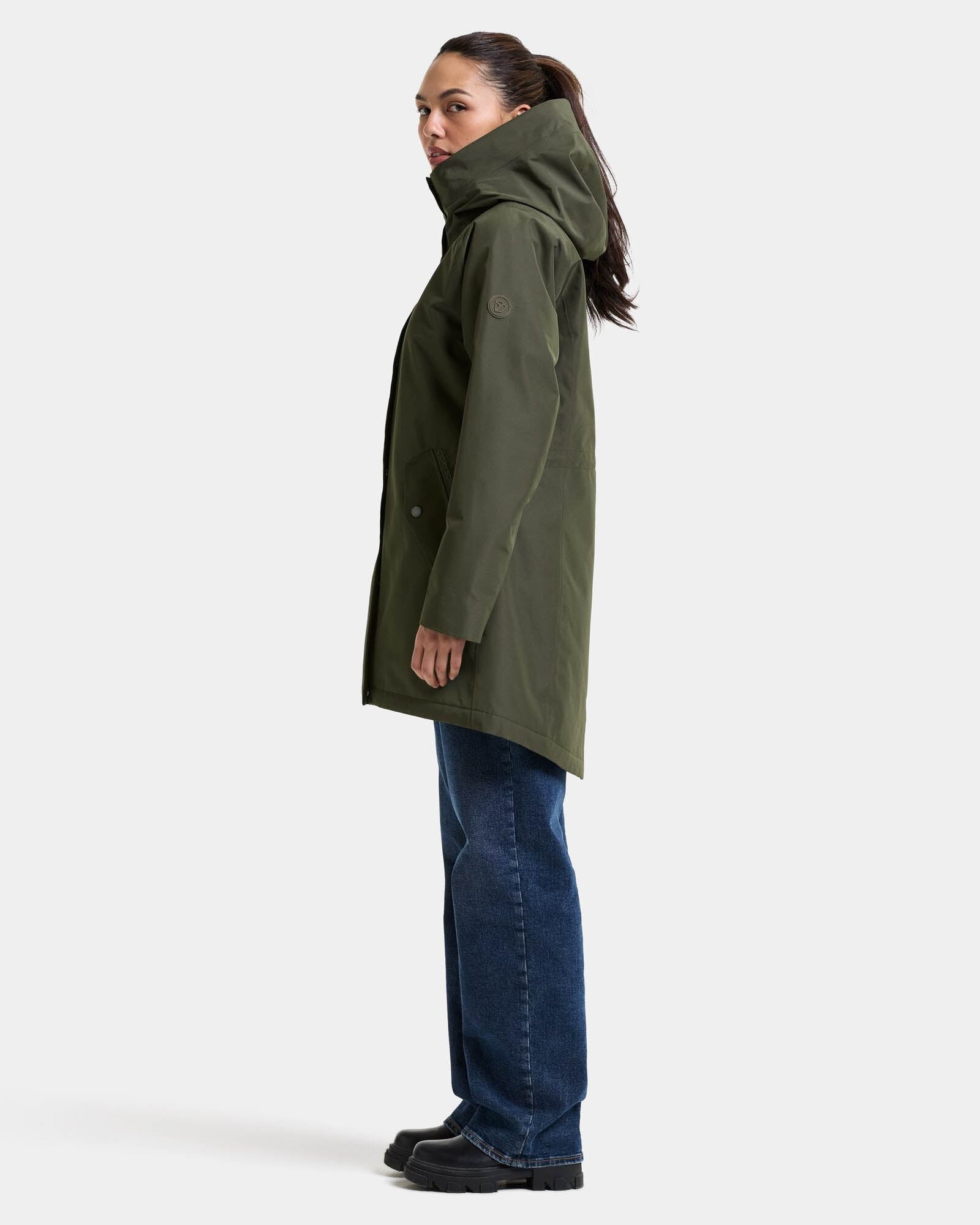 Didriksons Womens Alana Parka 2 - Deep Green 300 | CHO | Designer Womens Parkas