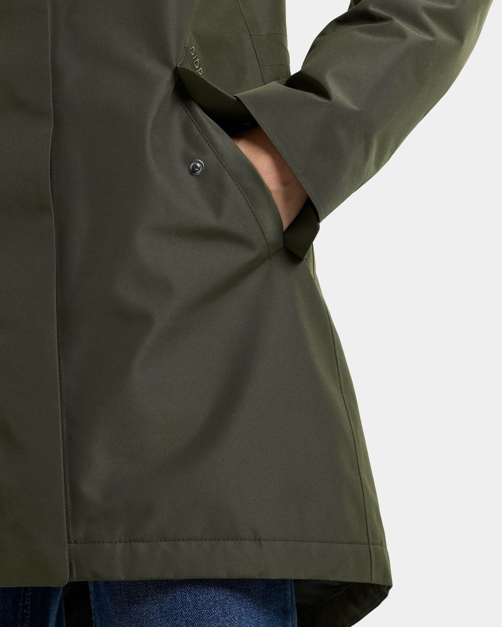Didriksons Womens Alana Parka 2 - Deep Green 300 | CHO | Designer Womens Parkas