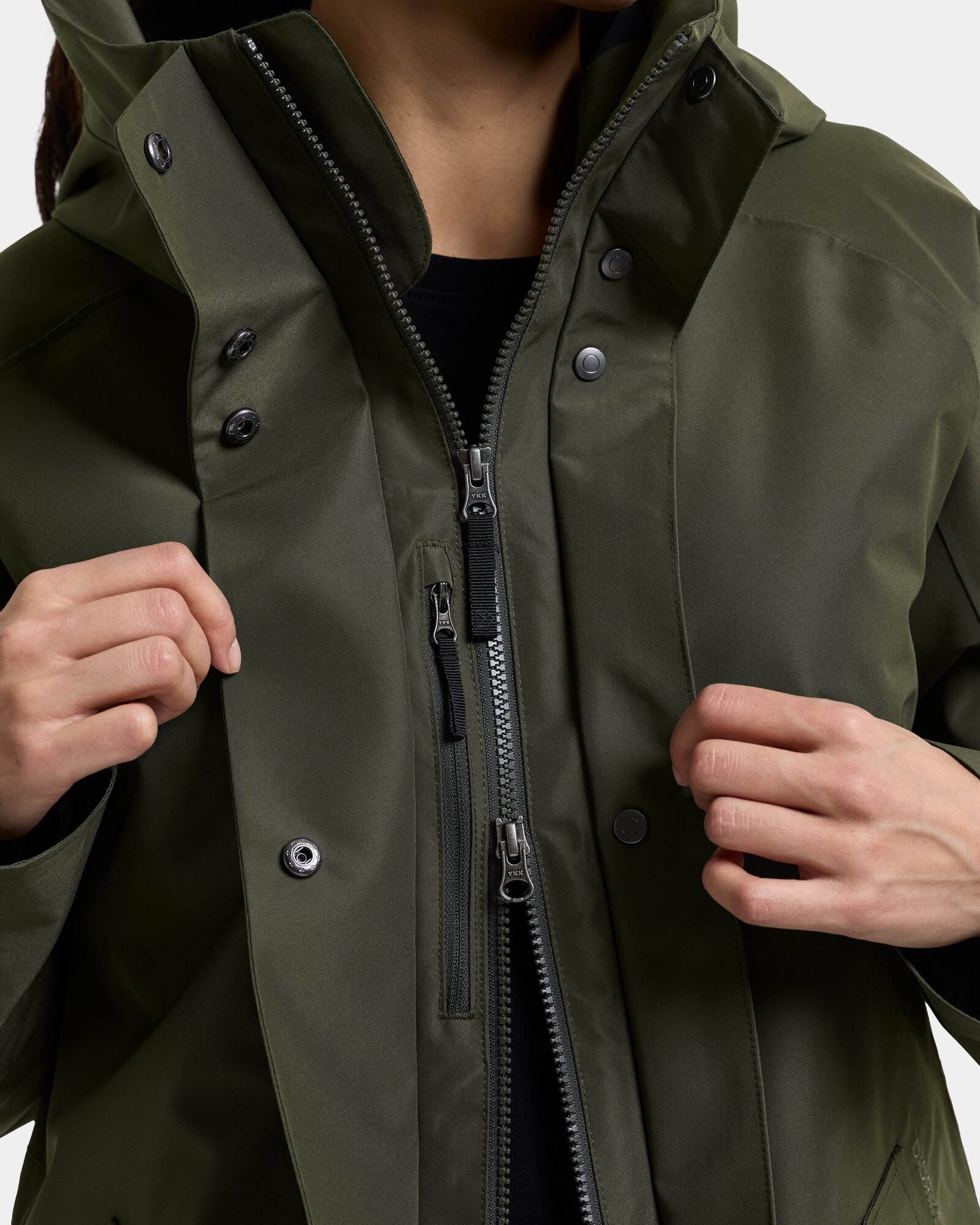 Didriksons Womens Alana Parka 2 - Deep Green 300 | CHO | Designer Womens Parkas