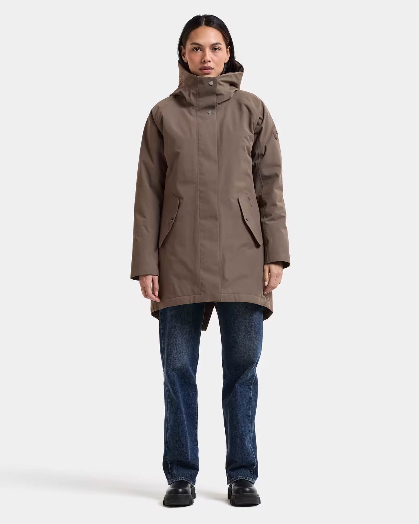 Didriksons Womens Alana Parka 2 - Mocha Brown F07 | CHO | Designer Womens Parkas