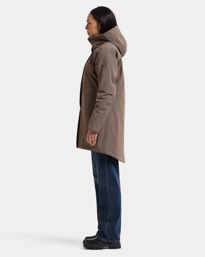 Didriksons Womens Alana Parka 2 - Mocha Brown F07 | CHO | Designer Womens Parkas