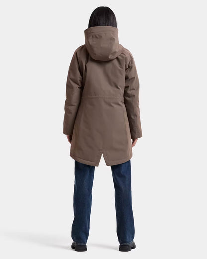 Didriksons Womens Alana Parka 2 - Mocha Brown F07 | CHO | Designer Womens Parkas