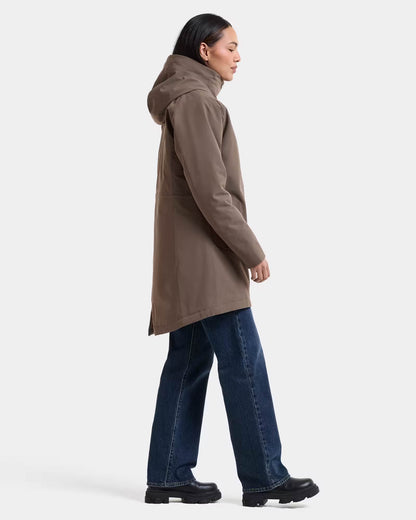 Didriksons Womens Alana Parka 2 - Mocha Brown F07 | CHO | Designer Womens Parkas