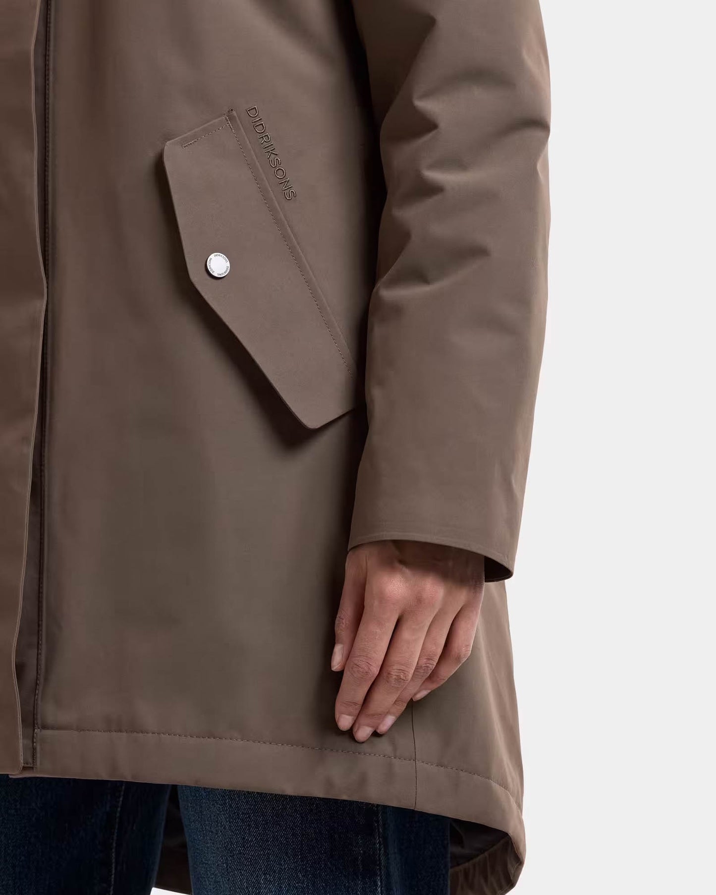 Didriksons Womens Alana Parka 2 - Mocha Brown F07 | CHO | Designer Womens Parkas