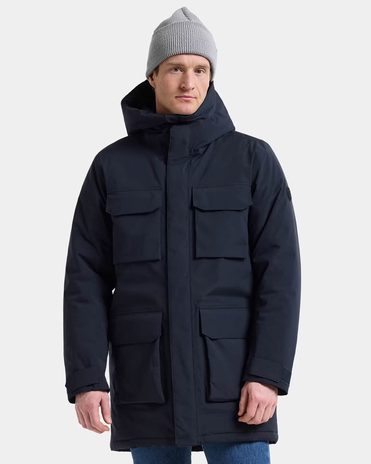 Didriksons Unisex Aiden Parka 2 - Dark Night Blue 999 front