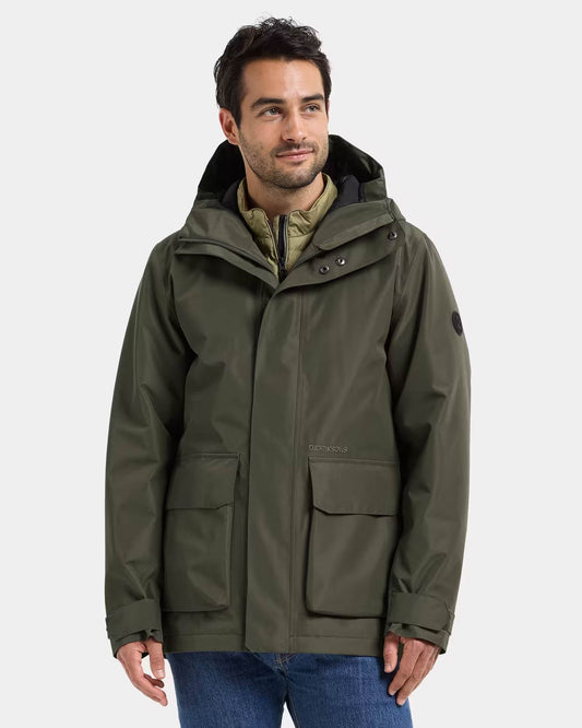 Didriksons Unisex Liam Jacket 2 - Deep Green 300 | CHO | Designer Unisex Jackets