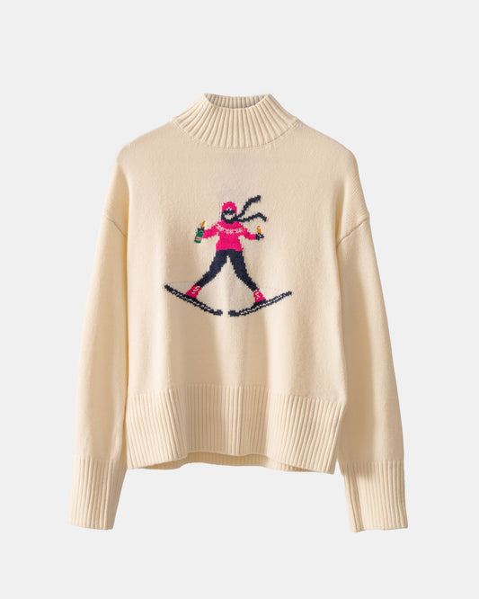 Joules Abigail Skiing Jumper  in Cream