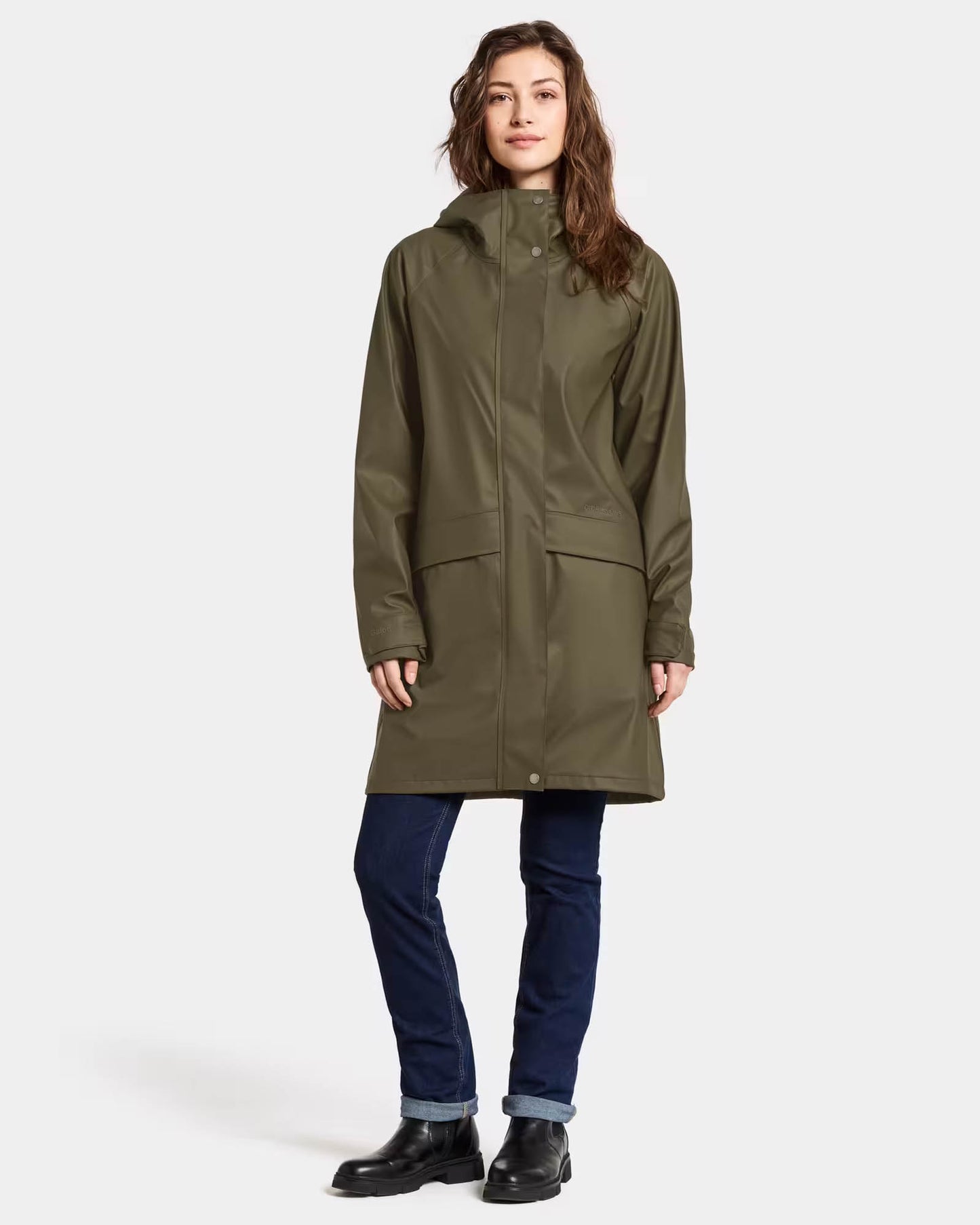 Didriksons Womens Elly Parka 6 - Fog Green 384