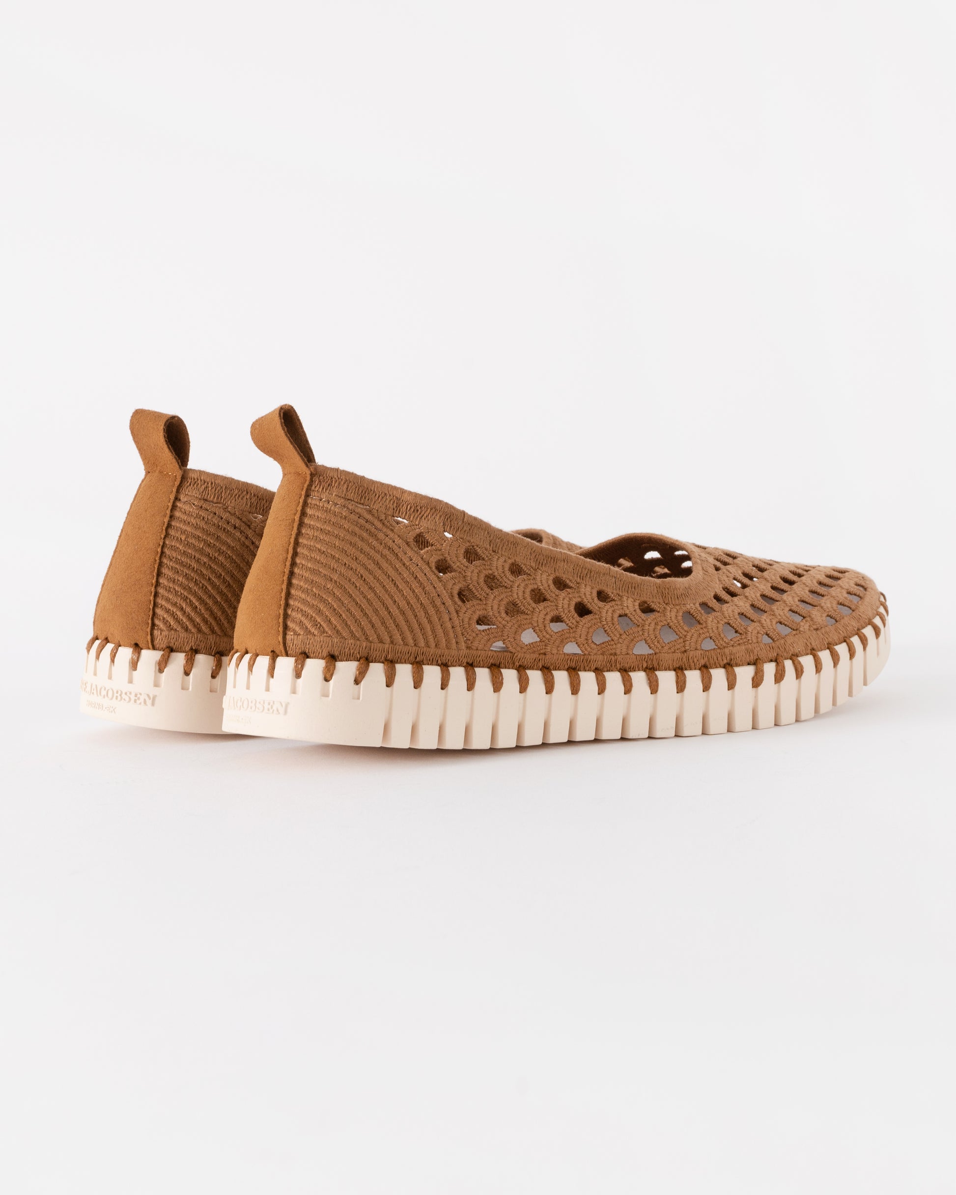 Ilse Jacobsen Tulip Womens Ballerina Shoe - Cashew Pearled Ivory 236111 | CHO | Designer Womens Shoes