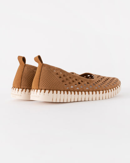 Ilse Jacobsen Tulip Womens Ballerina Shoe - Cashew Pearled Ivory 236111 | CHO | Designer Womens Shoes
